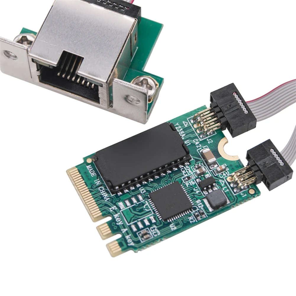 M.2 Gigabit Lan Adapter 2.5G/1000/100Mbps M2 RJ45 Network Adapter RTL8125BG Chip PCIE Bus Network Card Mini PCIE