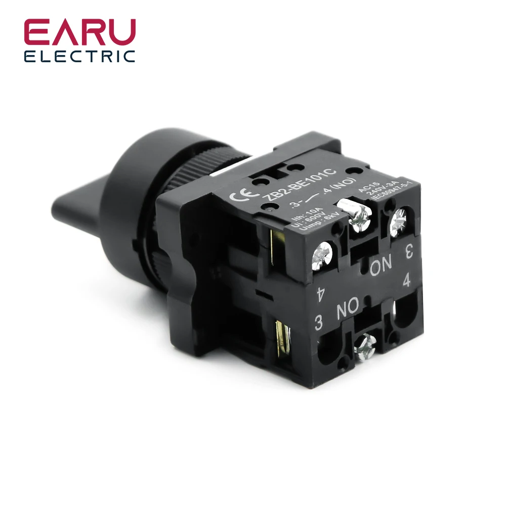 XB2-ED21 XB2-ED25 XB2-ED33 XB2-ED53 2 3 положения 1NO1NC 1NO 2NO с фиксацией мгновенного выбора поворотного кнопочного переключателя