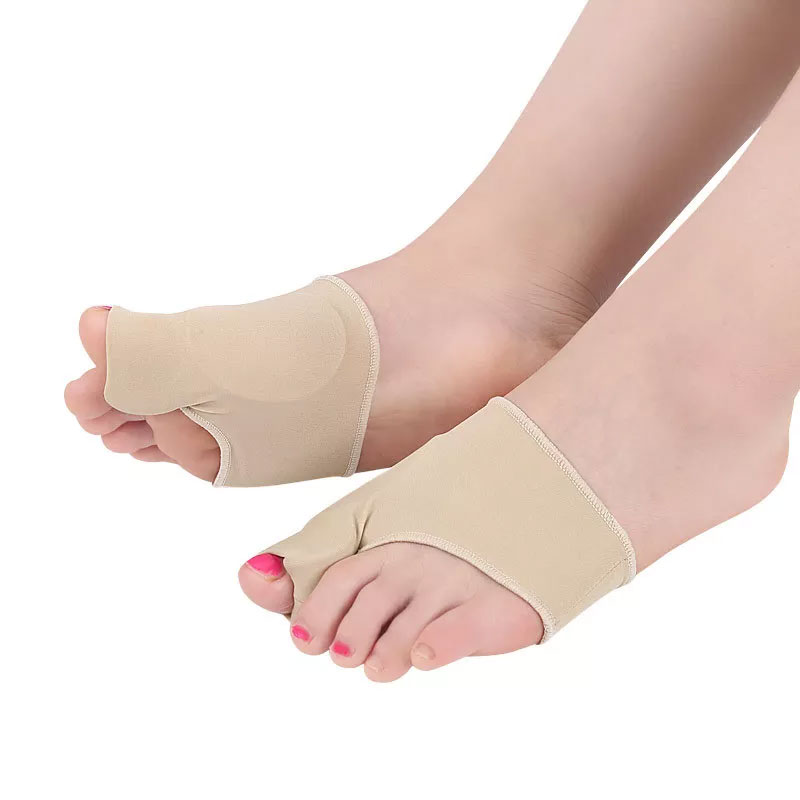 Separador de dedos de los pies, Corrector ortopédico de juanete Hallux Valgus, ajustador de hueso de los pies, Corrector de pulgar, alisador de calcetines de pedicura, 1 par