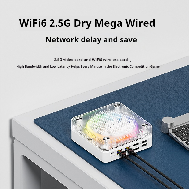 Genmachin AMD 7840HS 7735HS 7735U R9 6900HX Mini Pc Windows 11 Ryzen DDR5 4800Mhz M.2 WIFI6 BT5.2 Pc Game Diy Gaming Computer