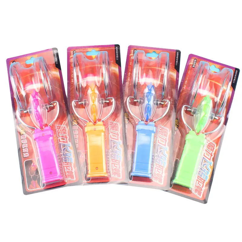 LED Magic Magnetic Orbit SPINNING TOP ของเล่น Creative Hand Cranked สี Luminous SPINNING ของเล่นเด็กของขวัญวันเกิด