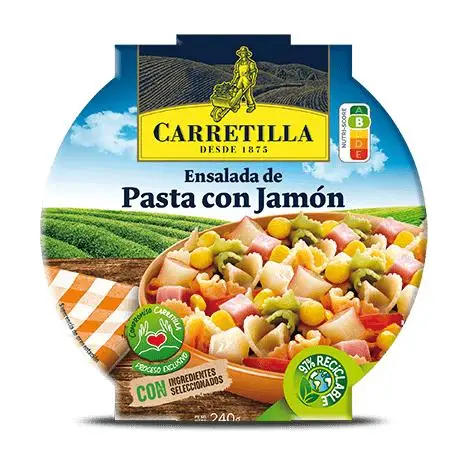 Carrinho de mão-pratos prontos, salada de macarrão com atum, salada russa, salada de arroz, presunto, salada de quinoa, salada rústica, salada de abacaxi com éguas
