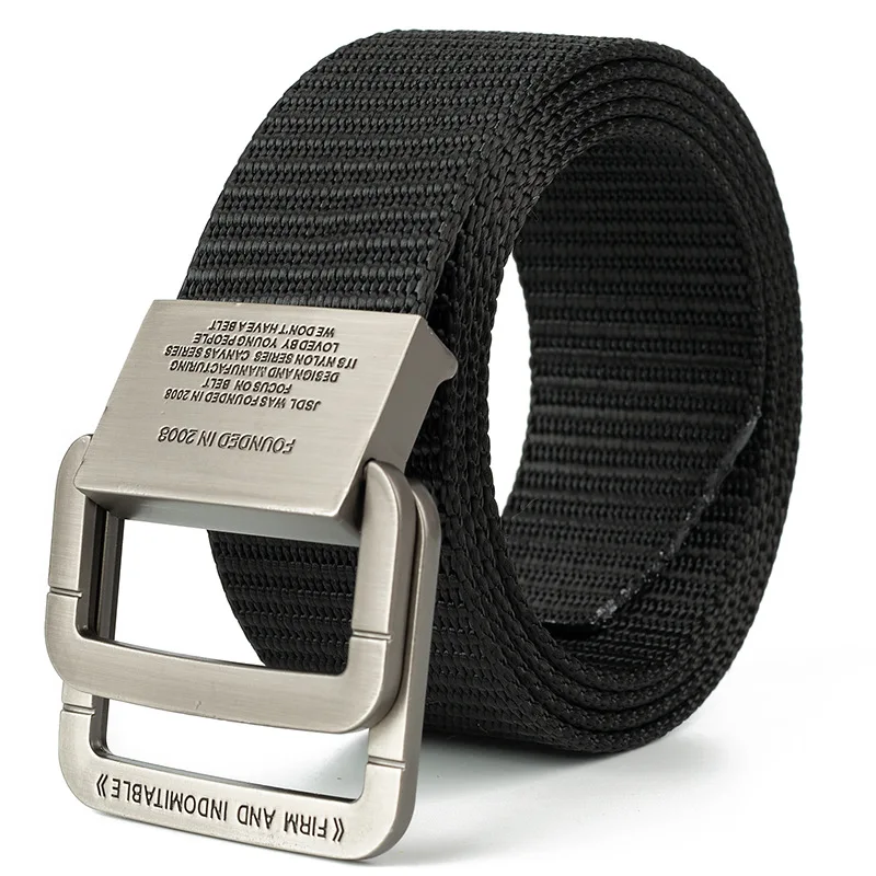 Automatische riem met snelsluiting - Unisex nylon band van militaire kwaliteit, robuuste metalen gesp voor buitensporten en vrijetijdskleding