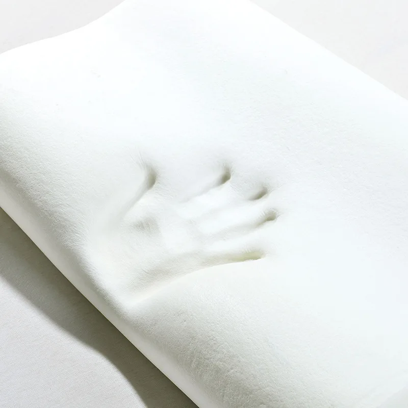 Almohada de memoria de rebote lento, soporte para el cuello, núcleo de almohada espacial de espuma viscoelástica
