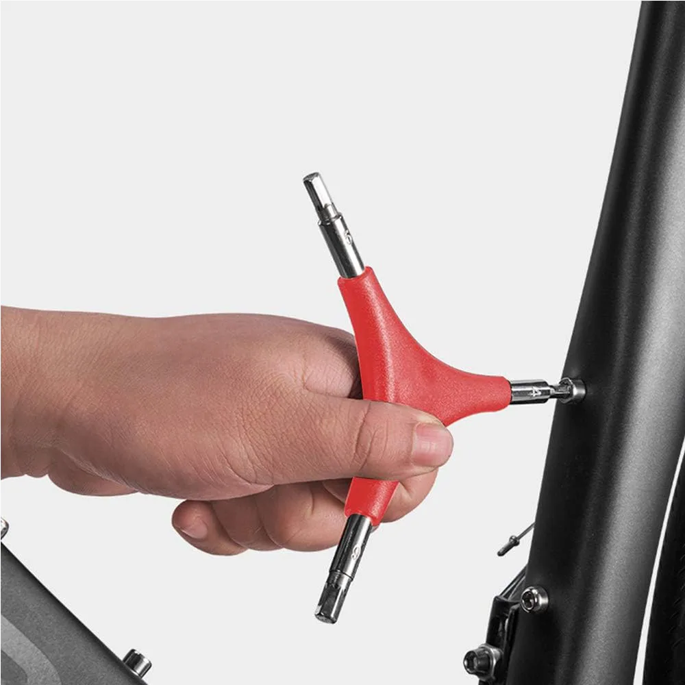 3-drożny klucz sześciokątny w kształcie litery Y Klucz sześciokątny wewnętrzny 4/5/6 mm do użytku na zewnątrz Kemping Kolarstwo Rower górski Narzędzie do naprawy rowerów