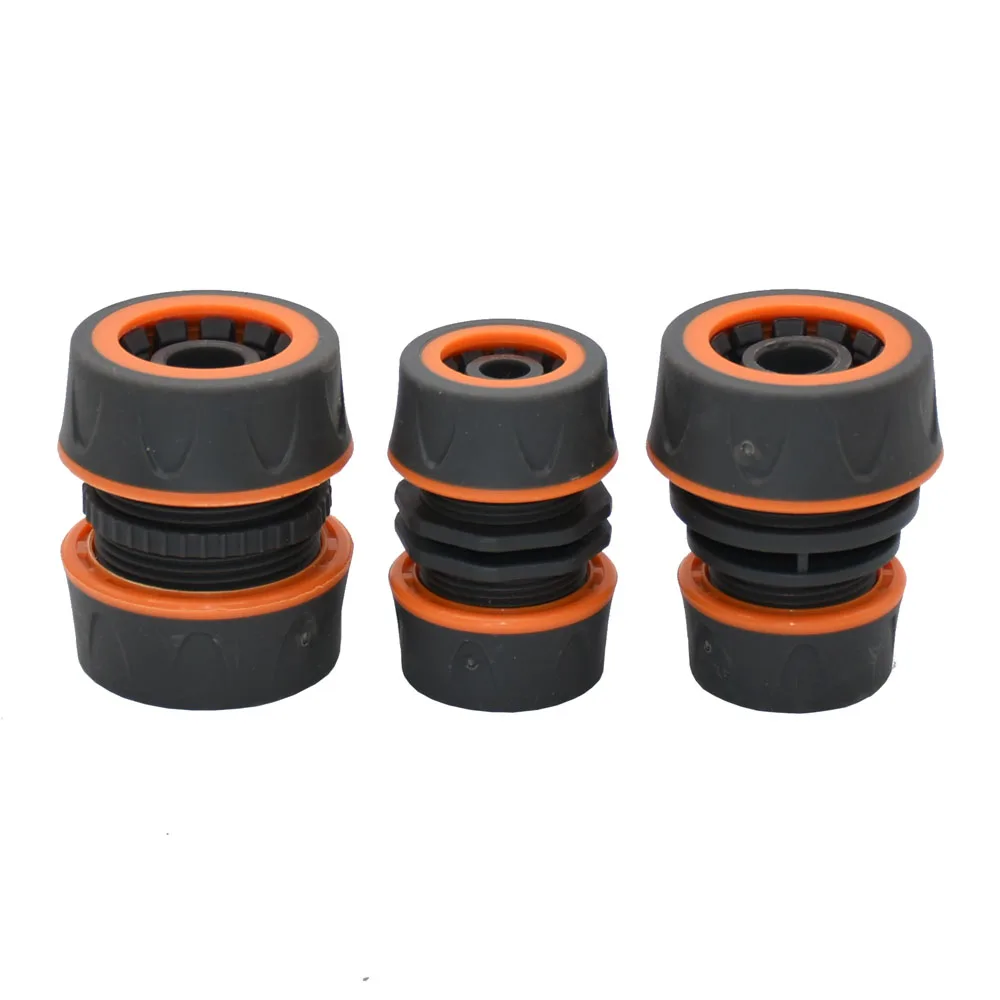 Conector rápido para manguera de jardín, acoplador de tubería de 1/2 3/4 y 1 pulgada, conector de parada de agua, junta de reparación de 16/20/32mm, accesorio para sistema de riego