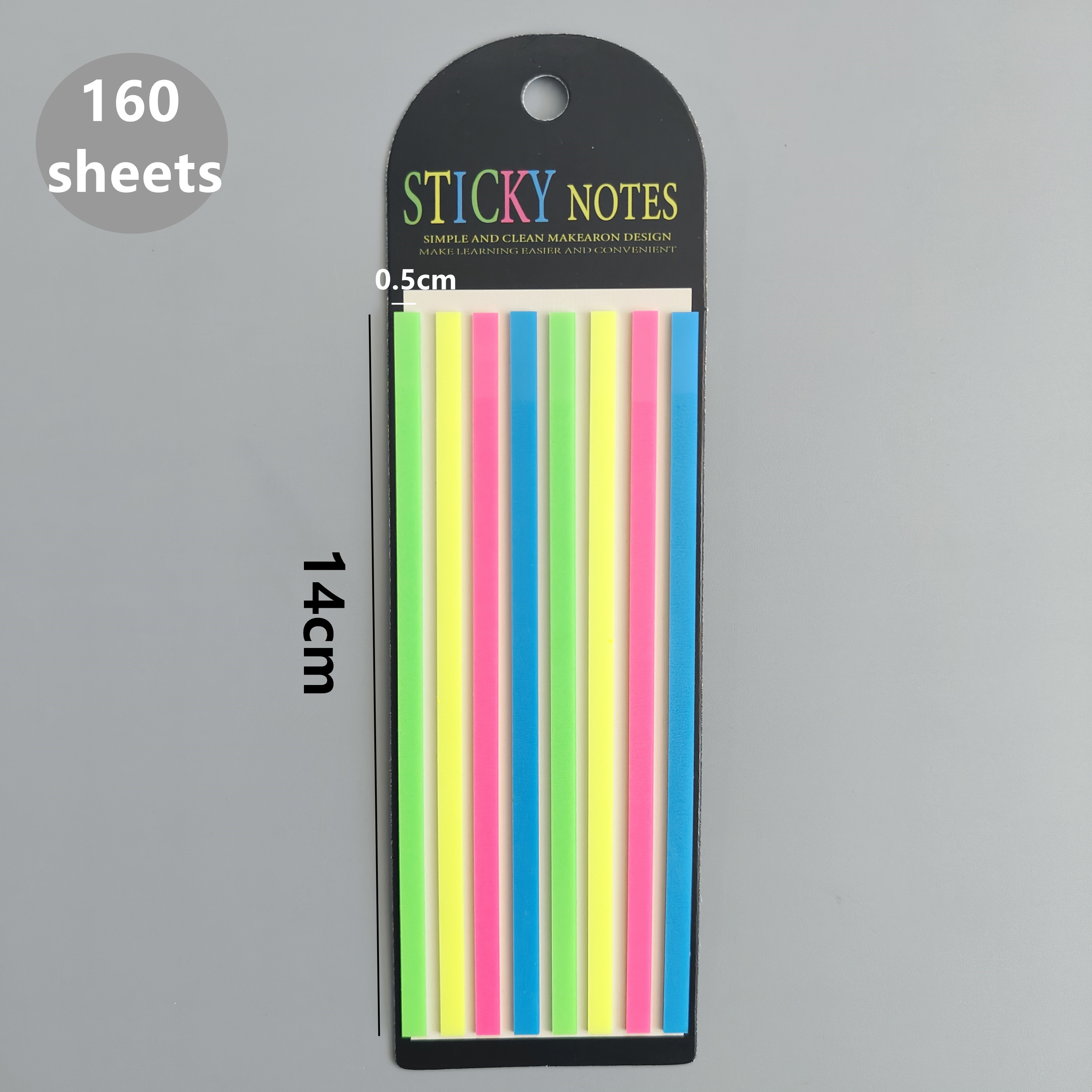 160 Sheets Transparent Sticky Notes Self-Adhesive Reading Annotation for Books Notepad Bookmarks Memo Pad Index Tabs