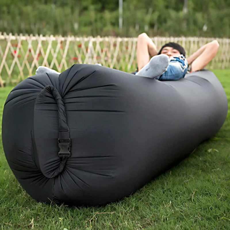 Sofá inflable para acampar al aire libre, silla de aire, saco de dormir plegable portátil, resistente al agua, sillas Picnics, Accesorios de playa