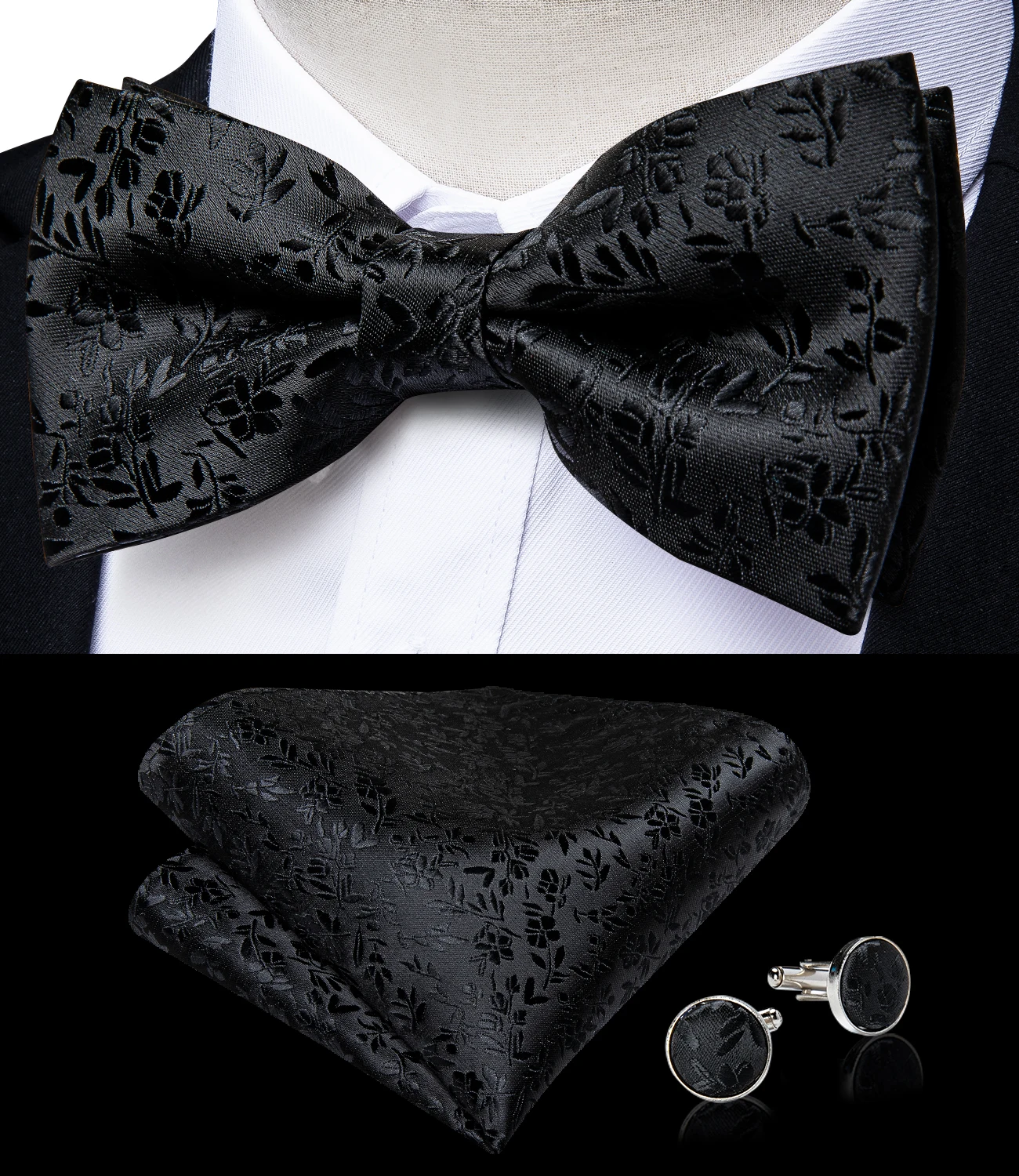 Màu Đen Cổ Điển Cummerbunds Cho Nam Lụa Hoa Cummerbund Thắt Nơ Cài Áo Bộ Thun Rộng Tuxedo Dây Thắt Lưng Thắt Lưng Váy