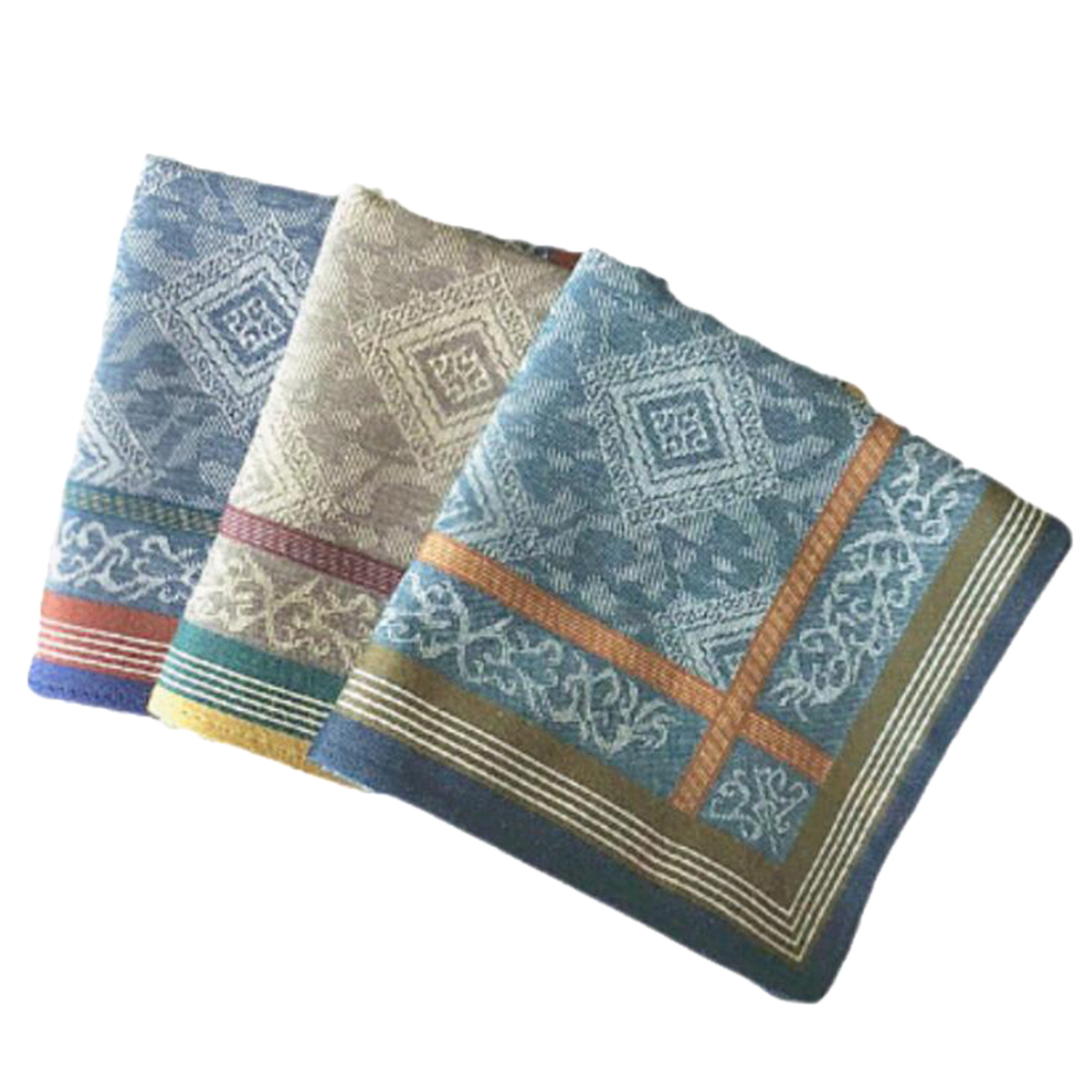 Lenço Quadrado Floral Xadrez, Lenços para Festa de Casamento, 3Pcs