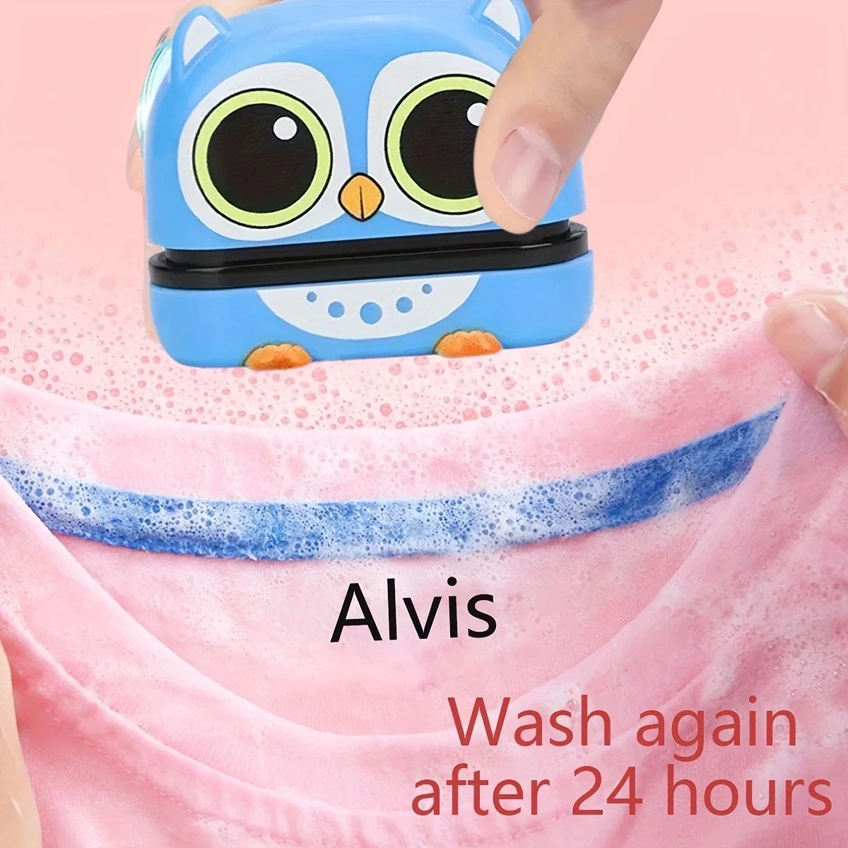 Customized name stamps for kids,personalized waterproof stamp for clothing,back to school ink pad name seal for Student&Child