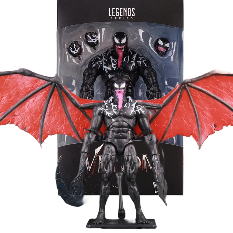 Venom AMAZING YAMAGUCHI Zubehörpaket Flügel Actionfigur Gemeinsame bewegliche Veränderung Gesicht Statue Modell Sammlerstück Kinder als Spielzeug Geschenk