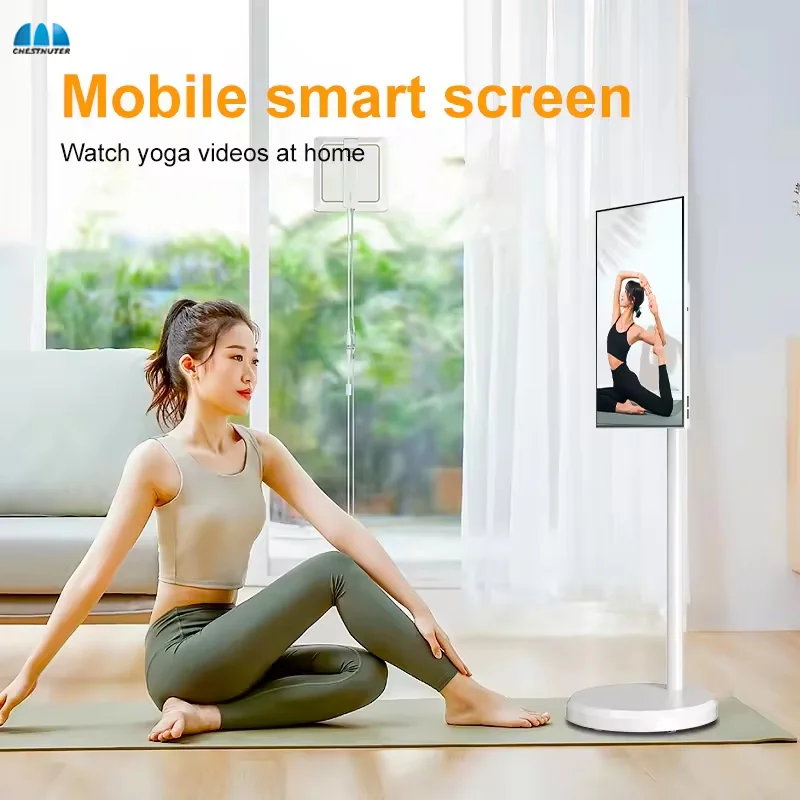 Outdoor Live 21.5 นิ้วระบบ Android 12 incell Touch หน้าจอ Android TV พร้อมขาตั้งแบตเตอรี่ 4 + 64/6 + 128 โทรทัศน์ 4 K สมาร์ททีวี