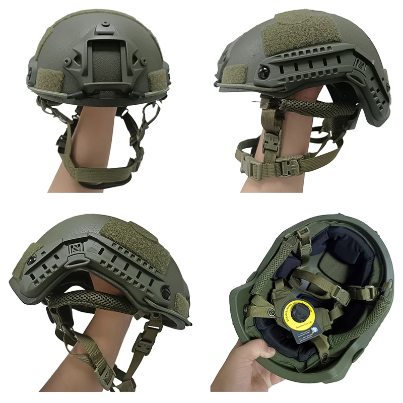 Kevlar taktischer ballistischer helm ach hoch geschnittener helm nij iiia schnell wendy's aufhängung polster sicherheits schutz kugelsicherer helm