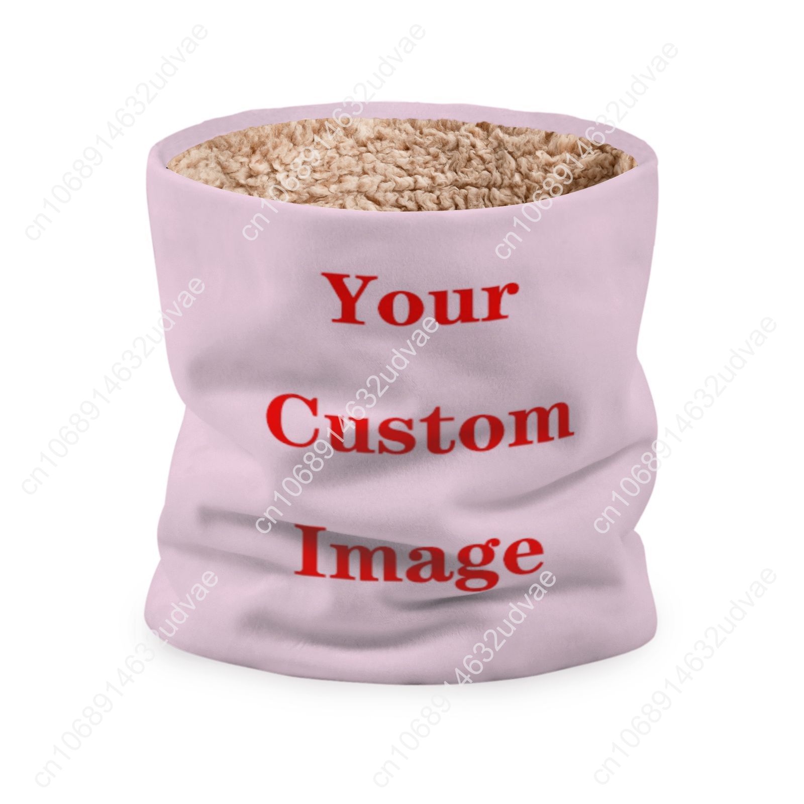 2025 Winter Scarf Knitted Ring Neck Wraps Custom image Women Bandana Warm Solid Collar Unisex Men Face Scarves Infinite Cashmere