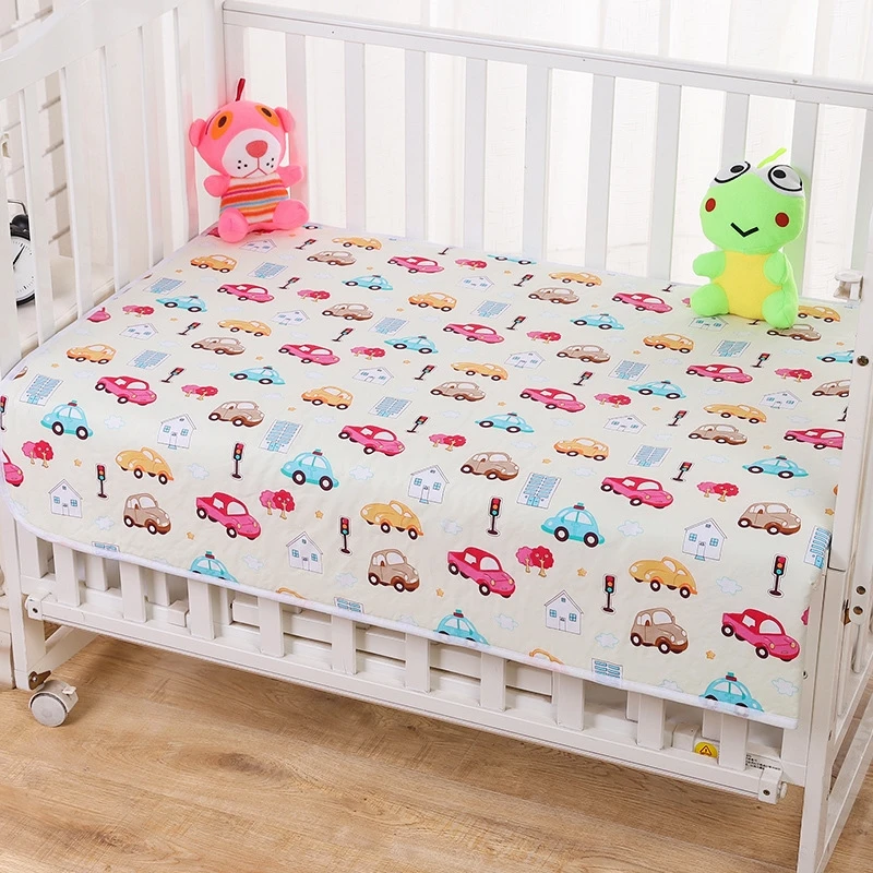 Fralda do bebê à prova dwaterproof água esteira colchão portátil fralda mudando almofada dos desenhos animados reutilizável infantil cama fralda colchão mudando esteira