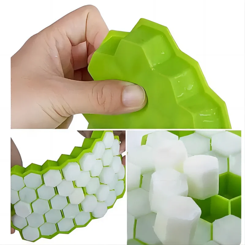 1pcs Honeycomb 37 Lattice Cube Tray Maker Without Lid DIY Ice Mold