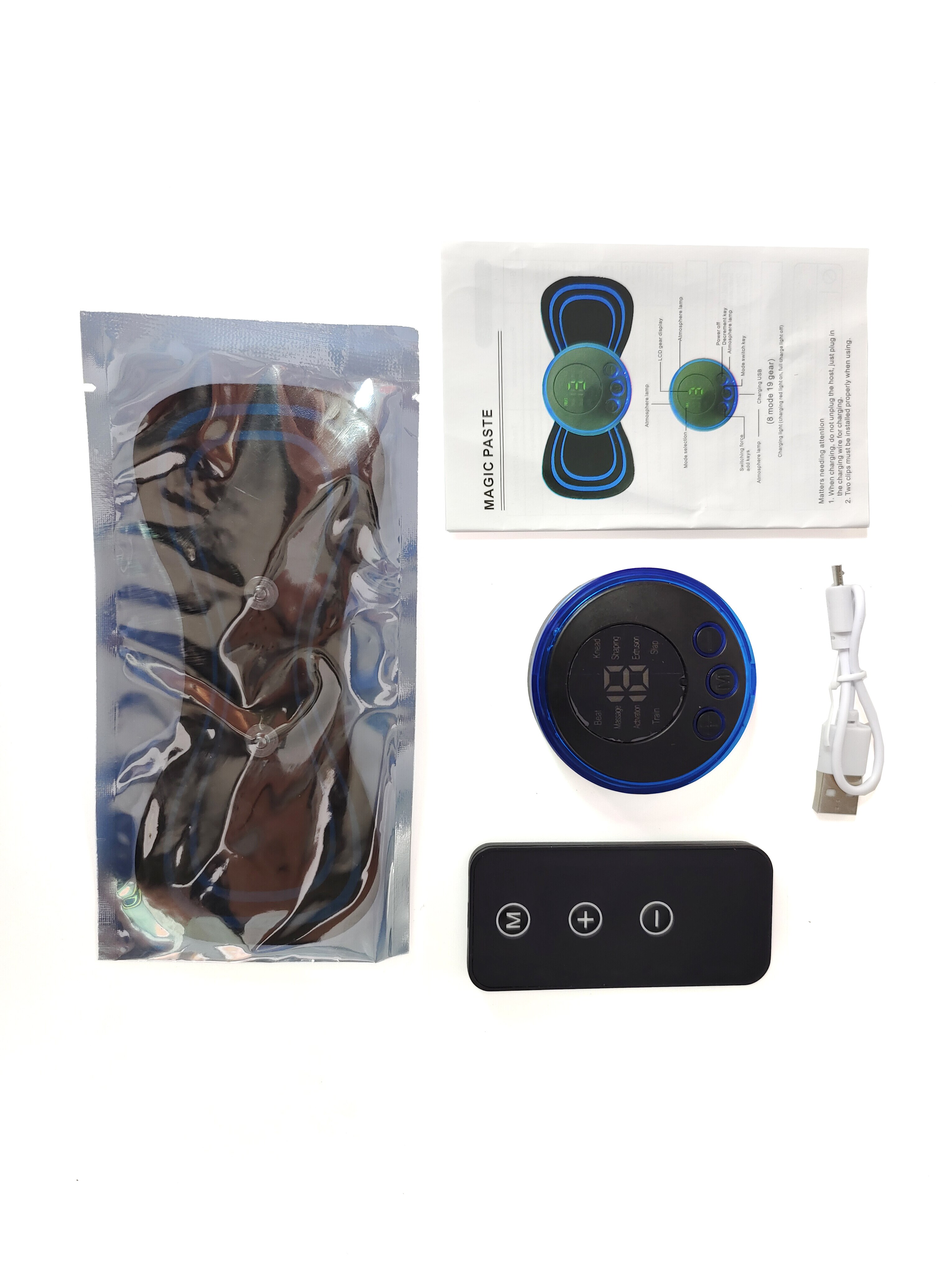 Mini wiederauf lad bares Nacken massage gerät tragbare elektrische Nacken massage Zervix massage Patch 8 Modi 19 Level lindern Muskel ermüdung