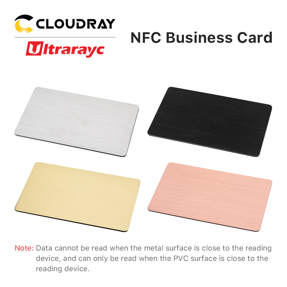 Ultrarayc NFC 칩 금속 빈 비즈니스 이름 카드 Satinless Steel & PVC 하이브리드 숨겨진 NFC 액세스 제어 레이저 조각 DIY 카드