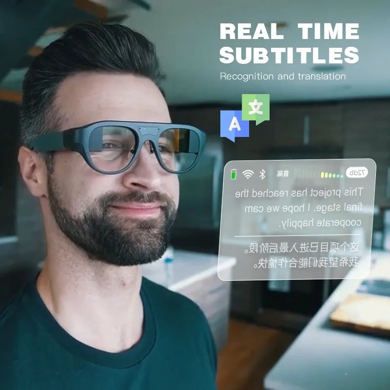 VRスマートバーチャルリアリティメガネ、複数の言語をサポート、新しいタイプ、HD