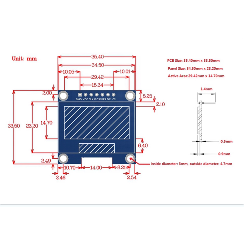 1/5 Uds 1,3 "1,3 pulgadas IIC I2C serie 128x64 SSH1106 pantalla Led LCD OLED Digital módulo blanco azul para Arduino 12864 pantalla LCD B