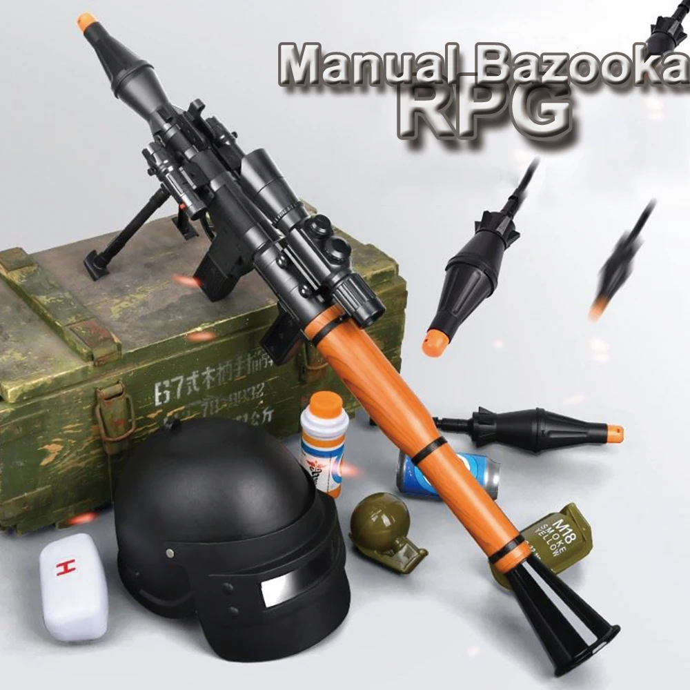 Тактическая гранатометная граната базука игрушка Детский миномет ручной игрушечный пистолет Модель гранаты для страйкбола Охотничья стрельба ролевые аксессуары