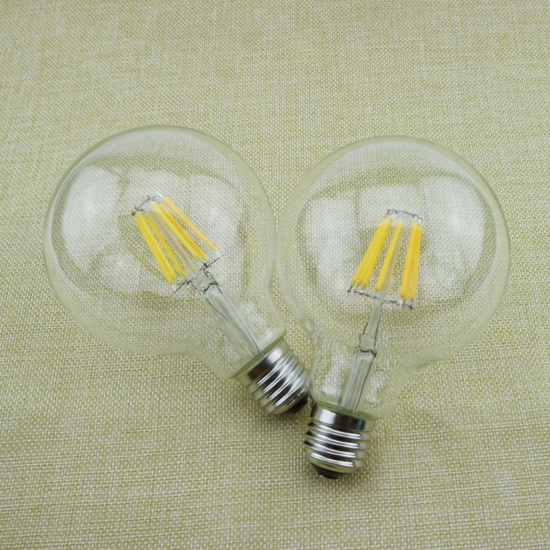 1-4pcs G80 G95 G120 LED Bulb E27 2W 4W 6W 8W AC 220V Energy Saving Global Light Lampada Ampoule Lamp Retro Edison Filament Bulbs