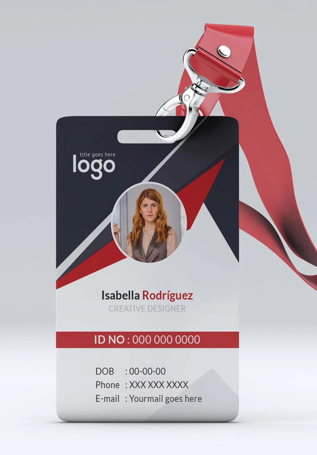 Work card, PVC card printing, customized, free design,0.76mm, waterproof, color printing, round corners