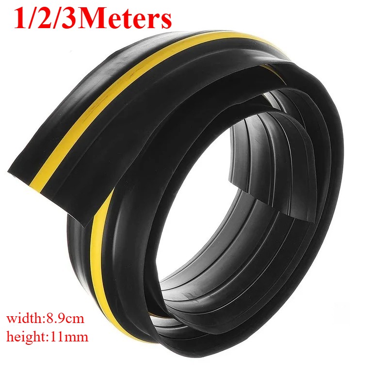 Sello inferior de puerta de garaje, pelado de clima, tira de sellado de goma de PVC, sello inferior de puerta, tira de parachoques de sello de ruido de agua, 1/2/3 metros