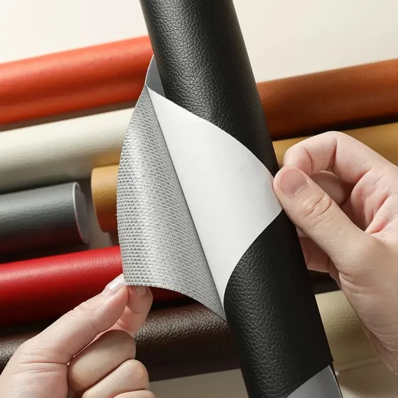 Parche de cuero autoadhesivo para reparación de sofá, adhesivo para muebles, mesa, silla, bolsa de asiento, arreglo de cama, piel Artificial de PU