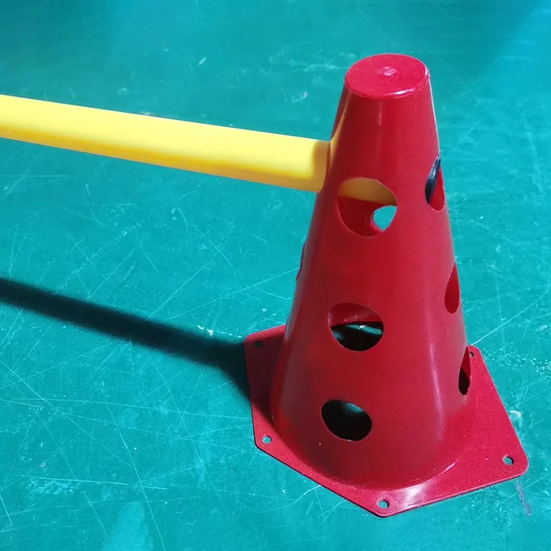 ฟุตบอลความคล่องตัวการฝึกอบรมกระโดดบาร์อุปสรรคฟุตบอลการฝึกอบรม MARKER POLE กีฬากลางแจ้งมัลติฟังก์ชั่ความเร็วการฝึกอบรม Hurdle