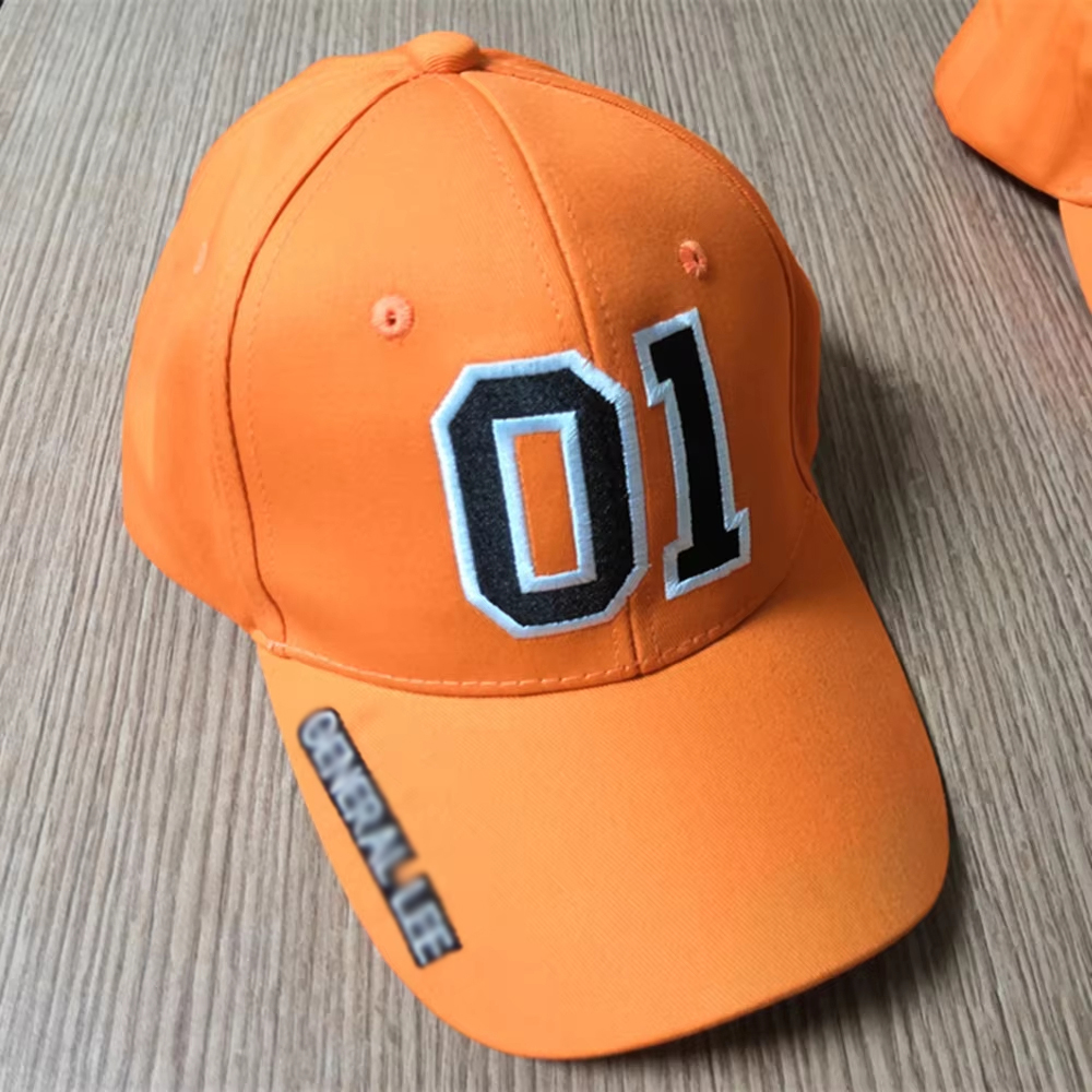 Orange Embroidered Hat Good OL' Boy Dukes Baseball Cap Unisex Fashion Costume Accessories Props
