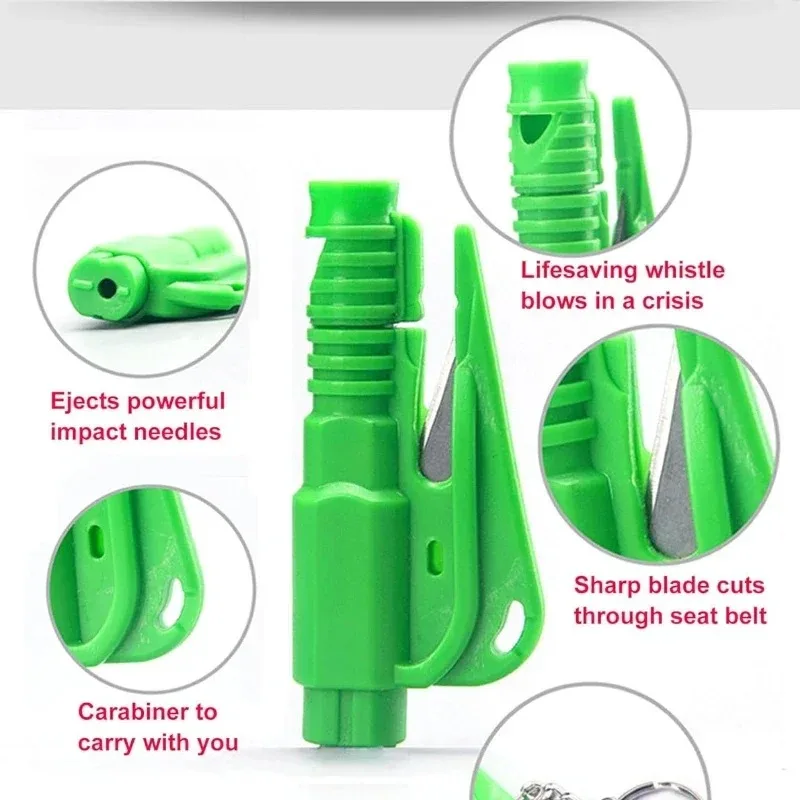 Mini Safety Hammer Keychain Escape Car Life-saving Escape Hammer Window Broken Emergency Glass Breaker