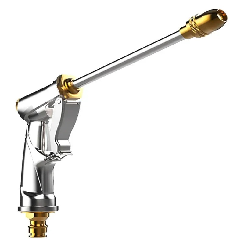 Garden Sprayer High Pressure Water Hose Nozzle Adjustable Spray Gun For Watering Plant