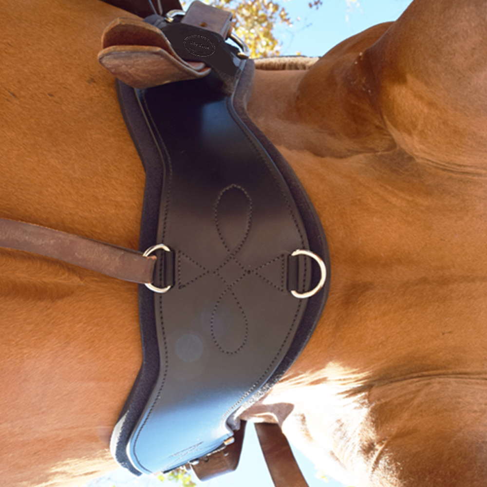 Western Saddle grith leather StretchTec Shoulder Relief Cinch - Western Cinch