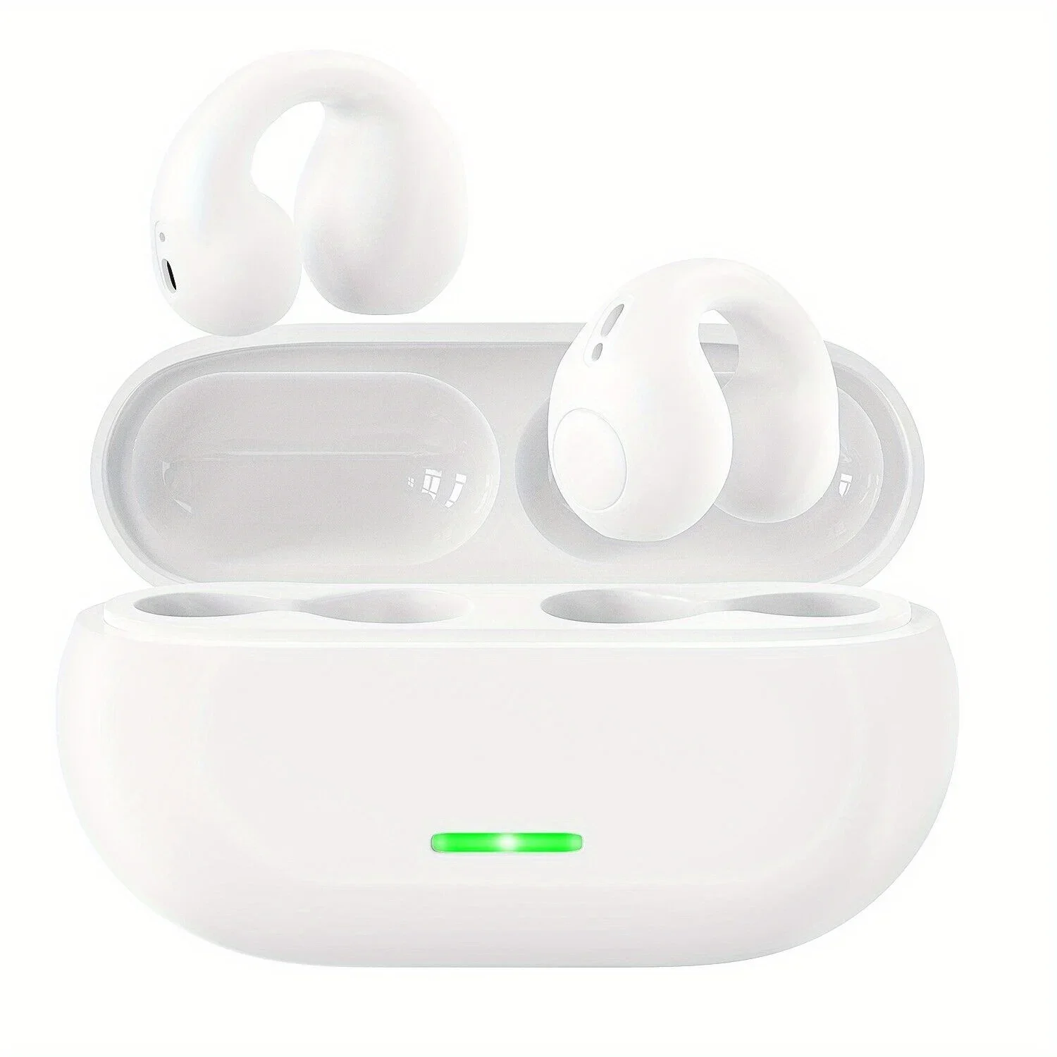 NOWE bezprzewodowe słuchawki Bluetooth 5.3 z przewodnictwem kostnym Klips do ucha Zestaw słuchawkowy z redukcją szumów HD Call Sportowe słuchawki do gier