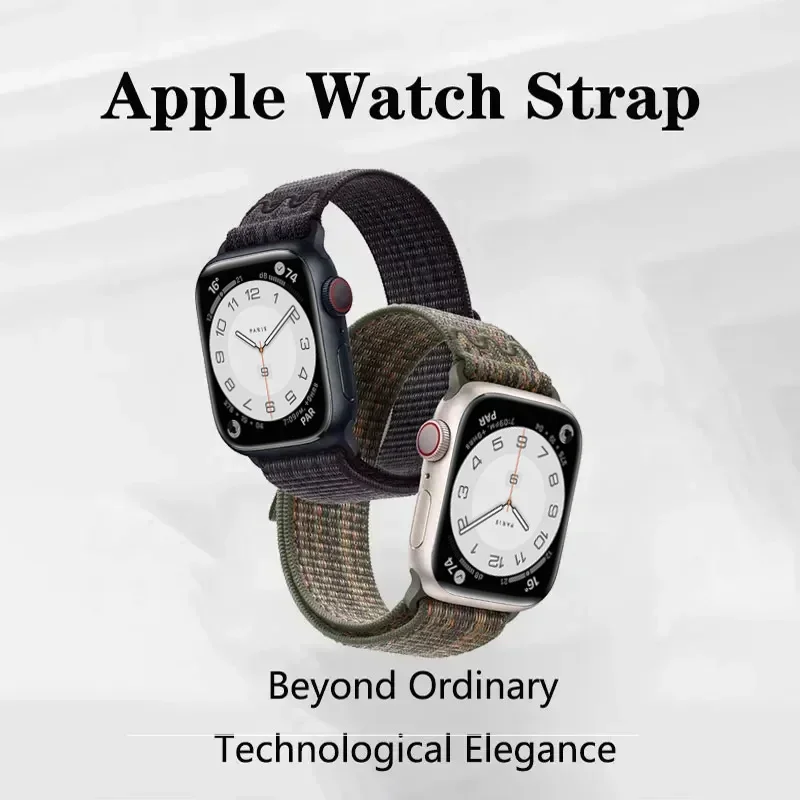 ไนลอนสําหรับ Apple Watch Band Ultra 2 49 มม.44 มม.40 มม.45 มม.41 มม.42 มม.40 มม.สายนาฬิกา IWatch Ultra Series 9 7 6 5 Se 8