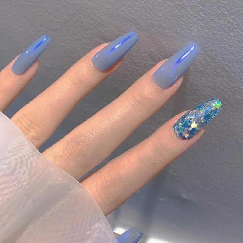 6pcs Auroras เล็บผง METALLIC Mirror Effect Holographic Chameleon Pigment สําหรับเล็บเจล Mermaid Dipping