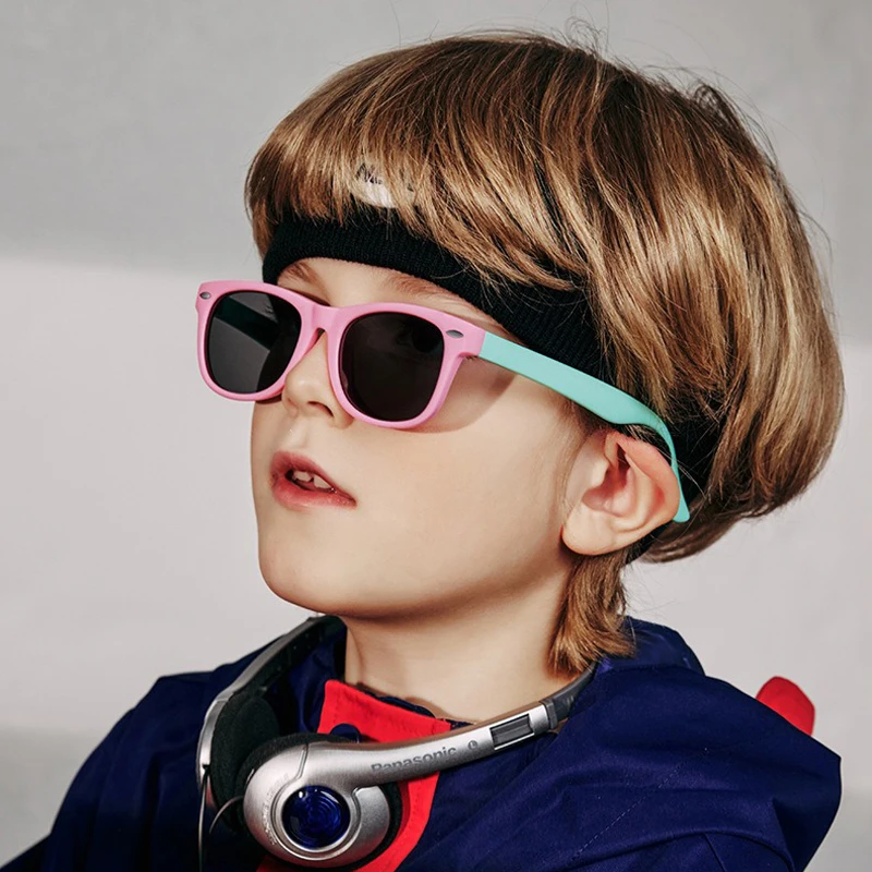 Novas crianças combinando com cores SunglaSSeS para meninos e meninas, versão, resistente a UV BaBy Summer Sunshades