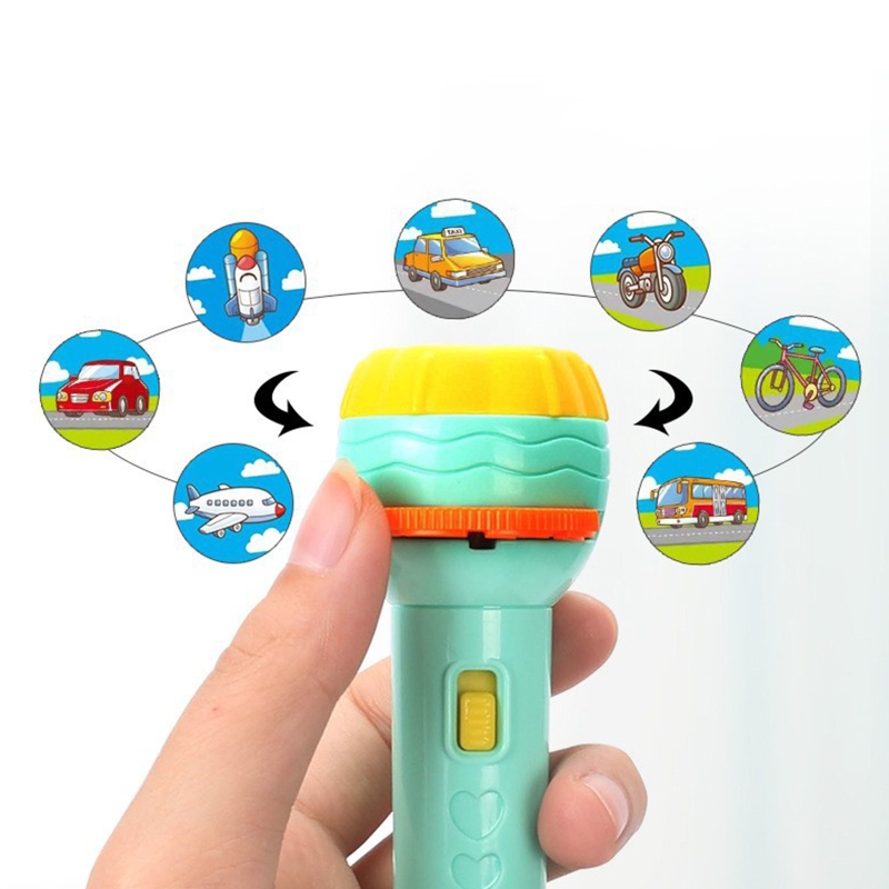 Linterna para niños 1,2 pulgadas, juego 10 piezas proyección, sombra mano, Motor fino, habilidad, juguete para niños, concentrado