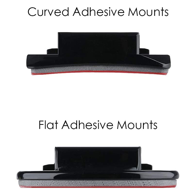 หมวกกันน็อคกาวเหนียวแบนโค้ง Mounts สําหรับ GoPro Hero 12 11 10 9 8 7 6 5 4 Insta360 X2 X3 DJI Osmo Action กล้องอุปกรณ์เสริม