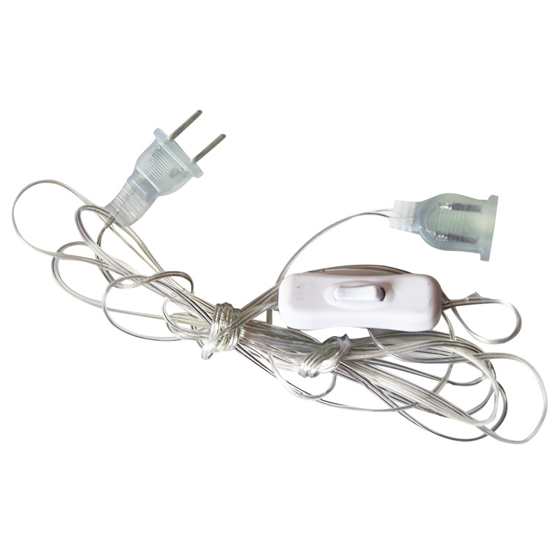 3m 5m Verlängerung kabel für EU/US-Stecker LED Weihnachts licht String Verlängerung Standard Schalter Kabel Weihnachts vorhang Licht