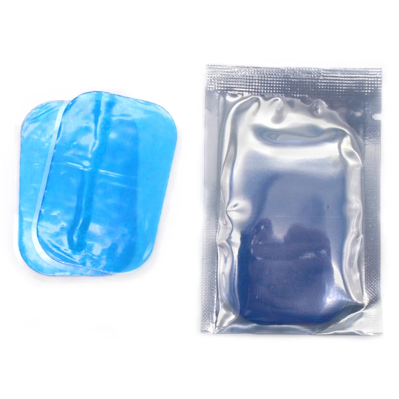 เปลี่ยนแผ่นอิเล็กโทรดเจลท้องสติกเกอร์สําหรับ Tens Units เทรนเนอร์ฟิตเนสเครื่องกระตุ้นกล้ามเนื้อฟิตเนส Hydrogel นวด