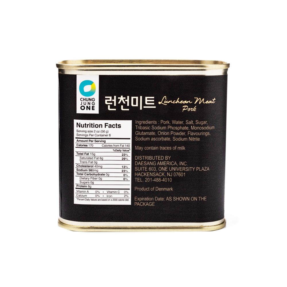 CJO，Military - style Luncheon Meat, Pack of 3, 340g per pack