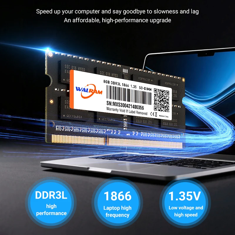 WALRAM DDR3L 8GB Memoria Ram DDR3 1600MHz 1333MHz Sodimm Laptop Ram DDR3 L 4GB 1600 1333 Interne Computer Memoria Voor Notebook