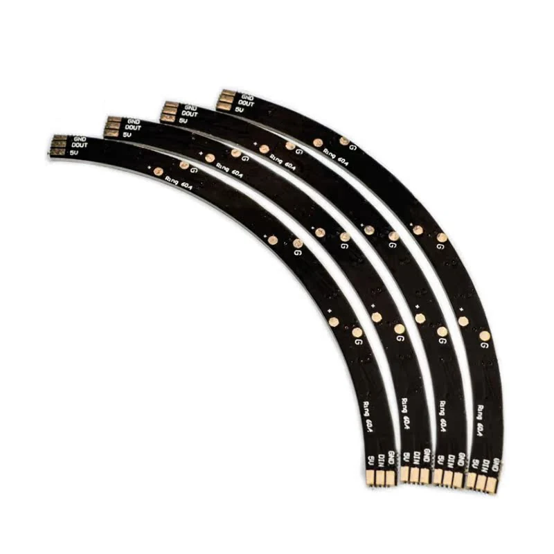 1 PCS/4 PCS Anel Relógio de Parede 60 X Ultra Bright WS2812 5050 RGB Painel de Lâmpada LED com Controladores Integrados