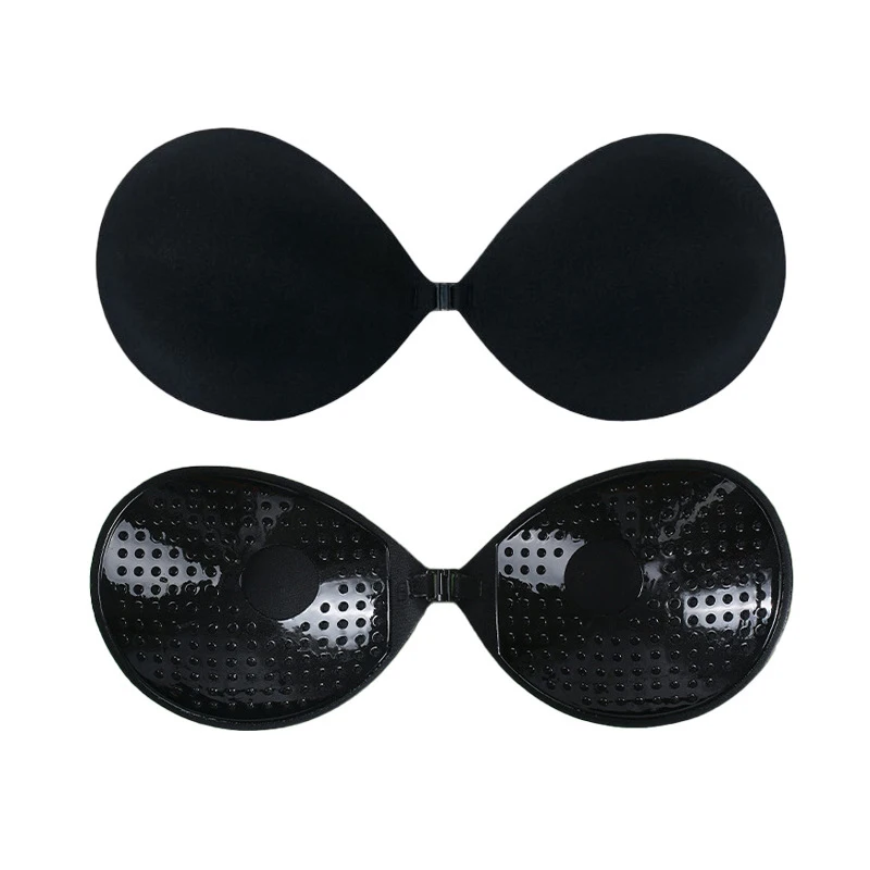 Round cup women's chest patch, front button small chest gathering to make it look larger, thin invisible bra strap wedding patch