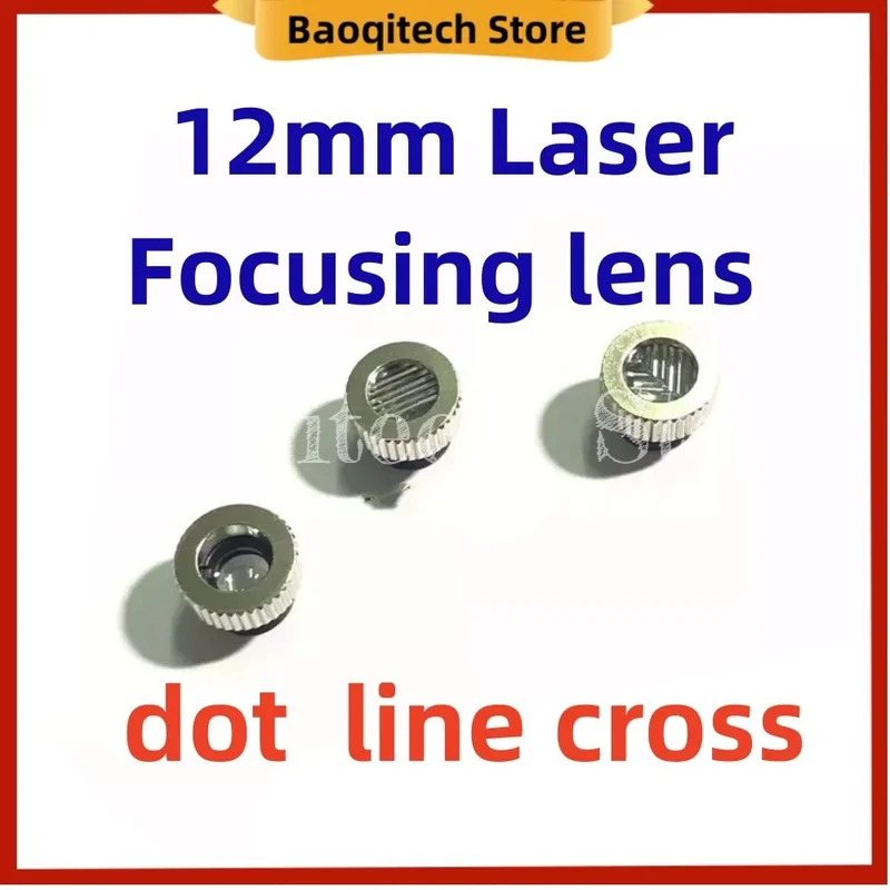 1 2 5 10 pcs lente di messa a fuoco Laser obiettivo di conversione modulo laser 12mm M9 linea retta punto croce luce rossa
