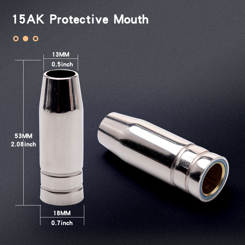 MB-15 MIG Welding Contact Tip 15AK 0.6mm 0.8mm 0.9mm 1.0mm 1.2mm Protective Nozzle For Rilon Riland Jasic Welding Supplies Kit