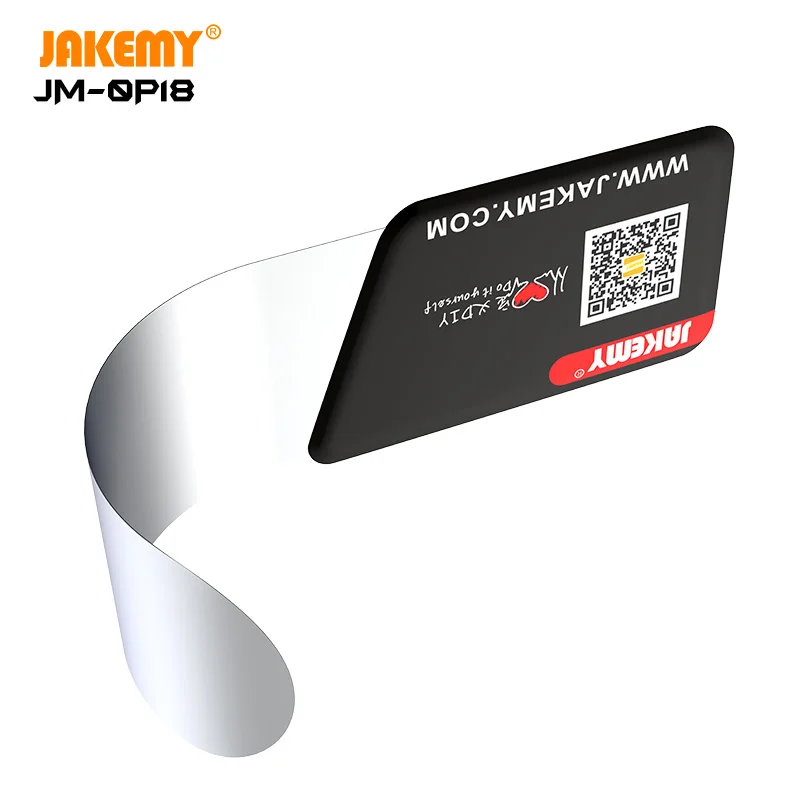 JAKEMY 0.1 มม.Ultra Thin Pry เปิดการ์ดสําหรับโทรศัพท์มือถือหน้าจอโค้งถอดชิ้นส่วนซ่อมเครื่องมือ